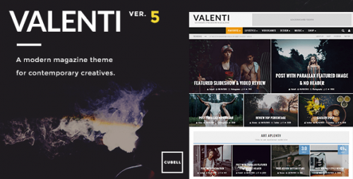 Download Nulled Valenti v5.5.0 - WordPress HD Review Magazine News Theme pic