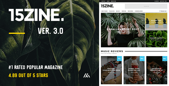 15Zine v3.2.1 - HD Magazine  Newspaper WordPress Theme