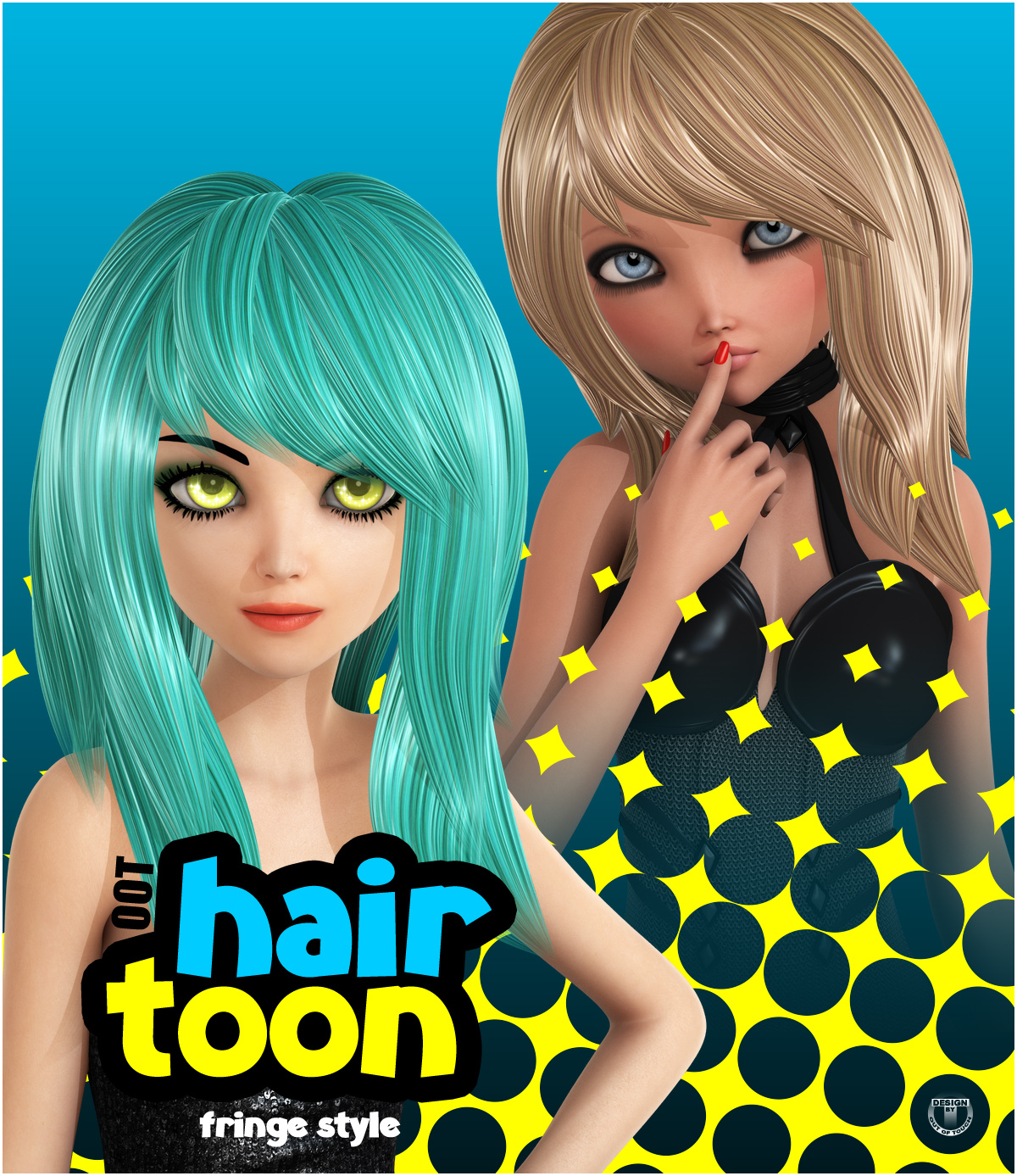 OOT Toon Hair: Fringe Style for Genesis 2 Female(s)