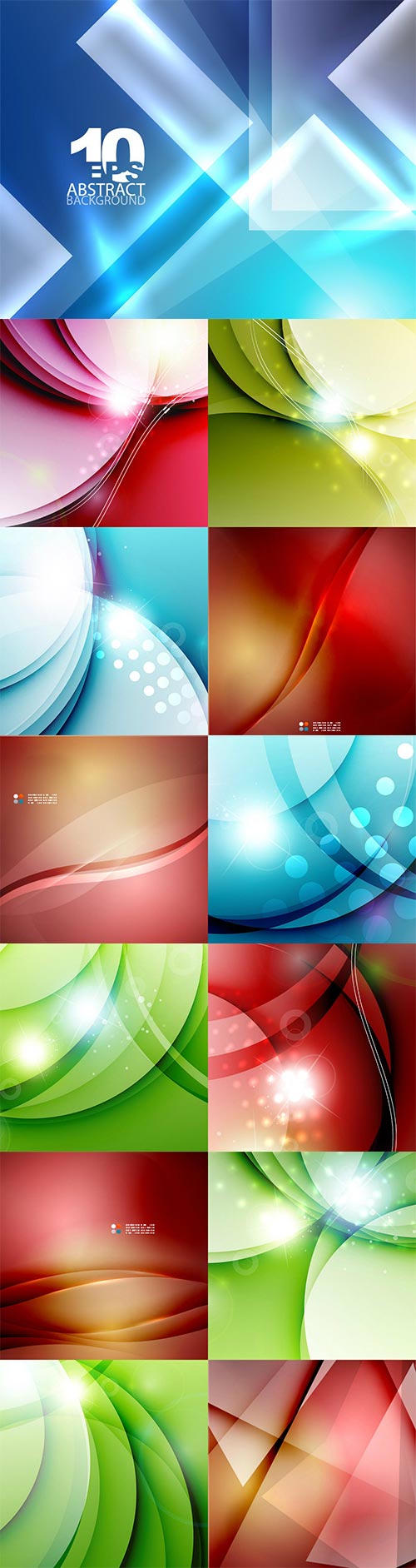 Bright colorful abstract backgrounds vector - 83