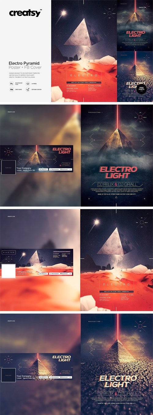 Electro Pyramid 3 Posters 1726322