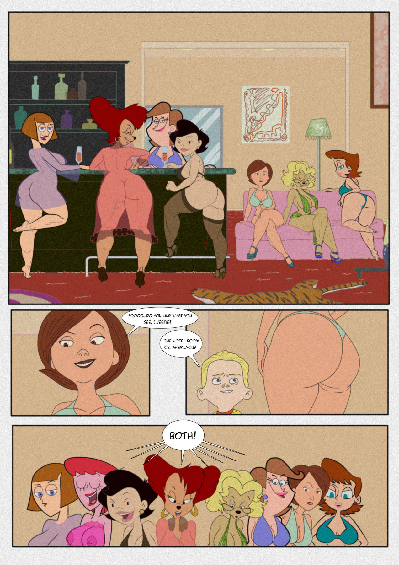Incest parody comic by Grigori - The ultimate milf orgy