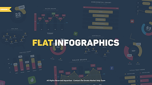 Flat Design Infographics - Project for After Effects (Videohive)