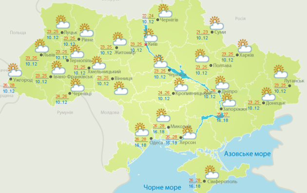 Синоптики рассказали, когда в Украину вернется лето: карта