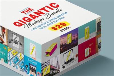 CreativeMarket - The Gigantic Mock-ups Bundle | 9.4 GB