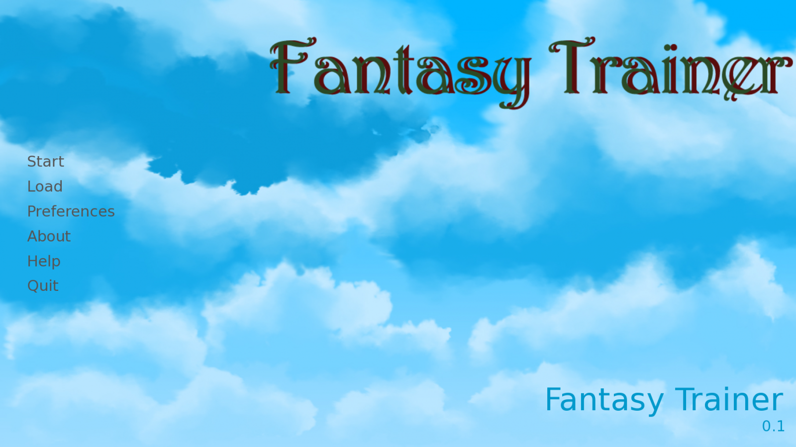 Fantasy Trainer Version 0.1 by Kyle Mercury