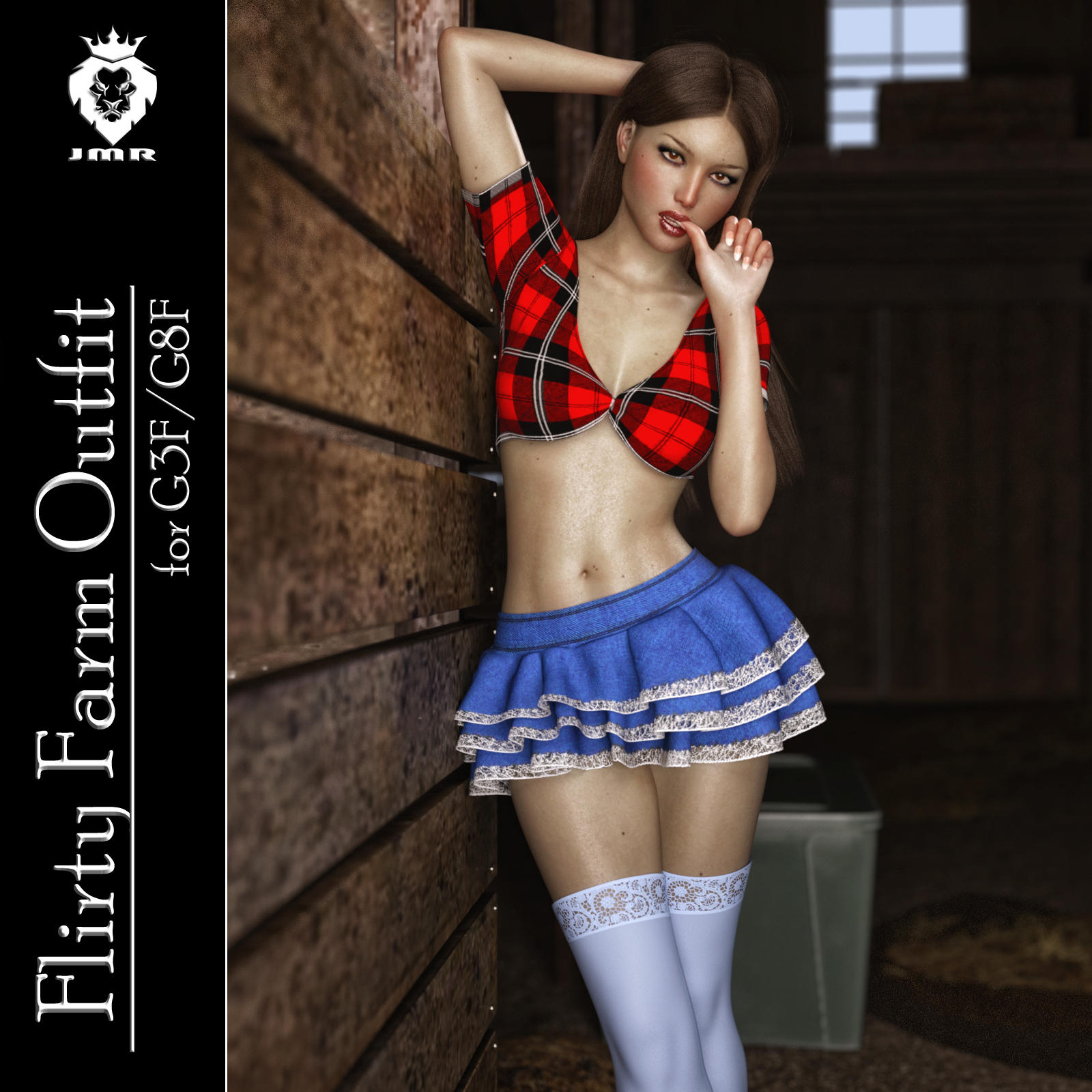 JMR Flirty Farm Outfit for G3F/G8F