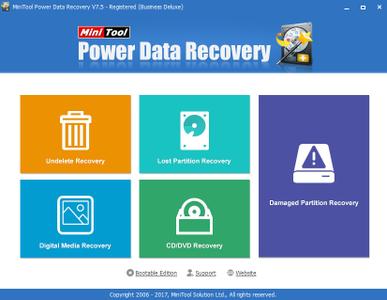 Minitool power data recovery 7.5 business standard / deluxe / enterprise / technician portable