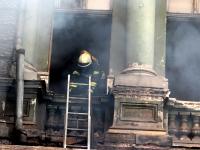 В Одессе ликвидирован пожар в доме Руссова(фото)