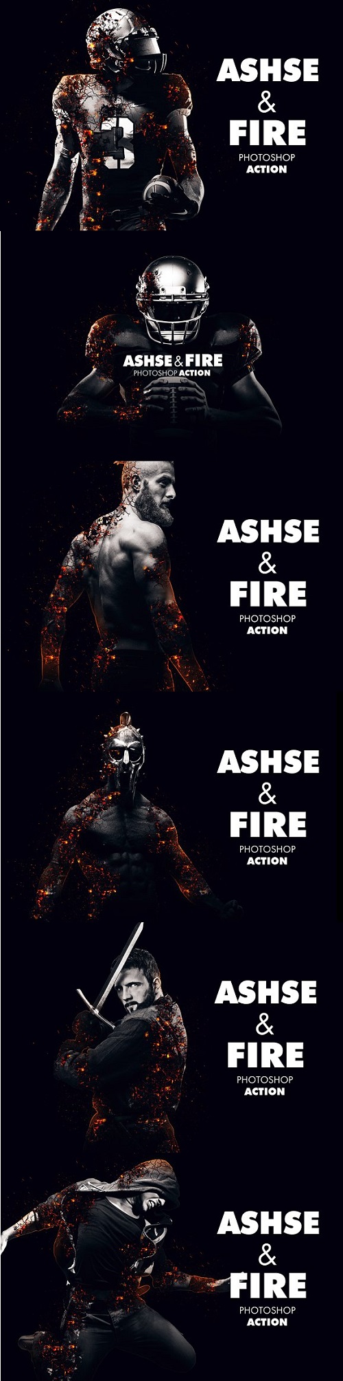 Ashes and Fire Photoshop Action - 1828259