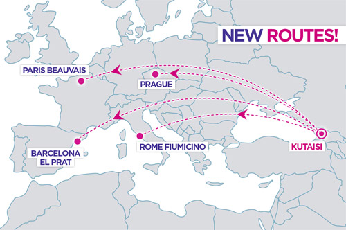 Wizz Air разинет новоиспеченные маршруты в Европу из Кутаиси