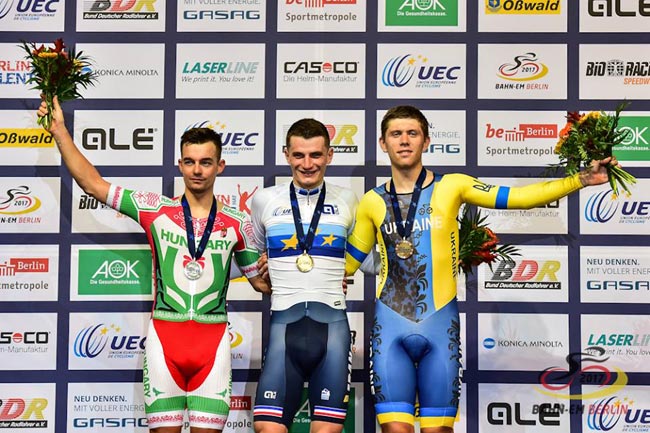 Роман Гладыш – бронзовый призер чемпионата Европы по велотреку в скрэтче