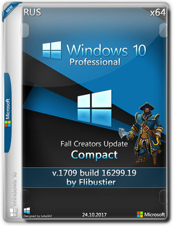 Windows 10 Pro 1709 x64 Compact By Flibustier (RUS/2017)