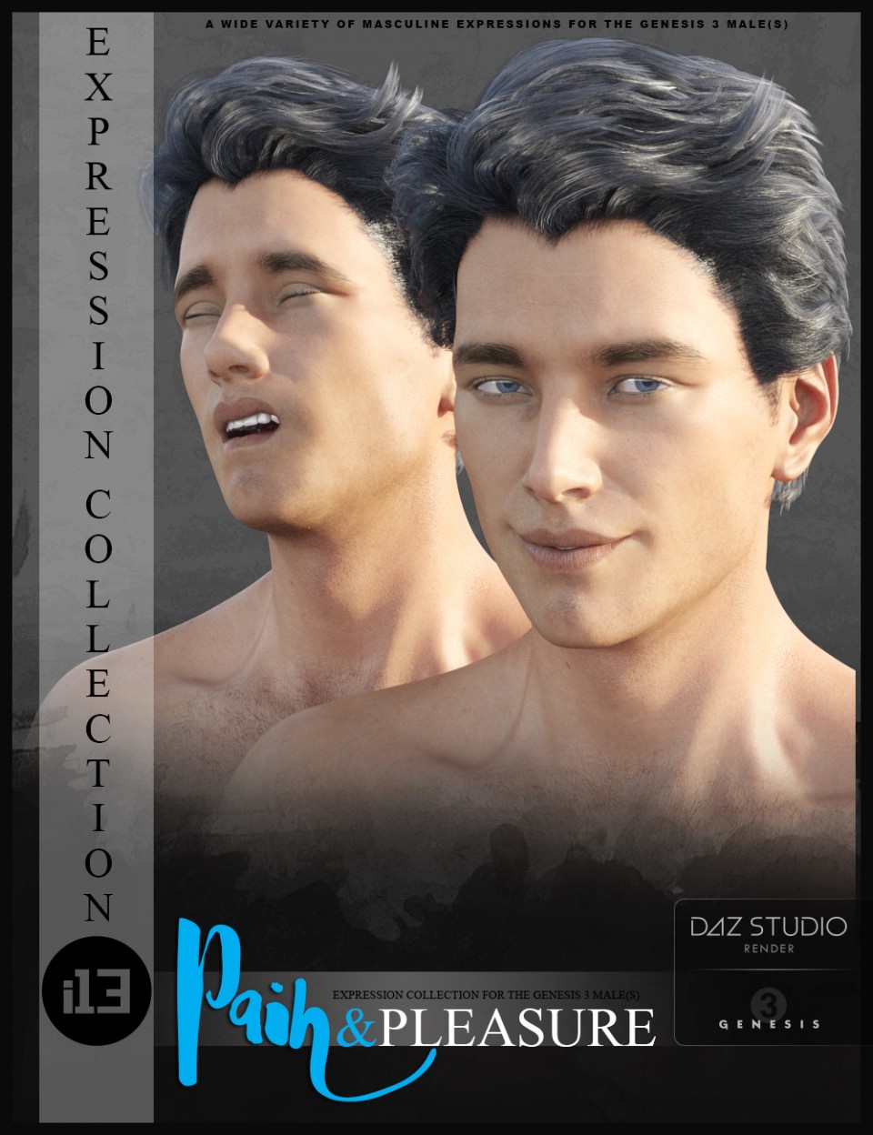i13 Pain and Pleasure Expressions for the Genesis 3 Male(s)
