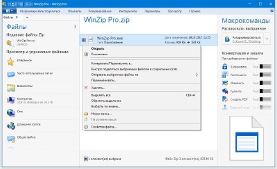 WinZip Pro 22.0 Build 12670 (x86/x64) Russian
