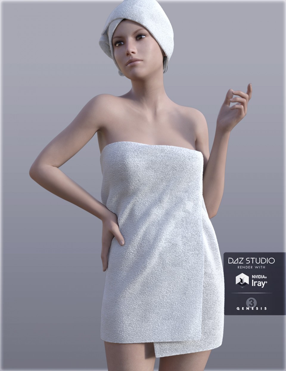 H&C Shower Towel for Genesis 3 Female(s)