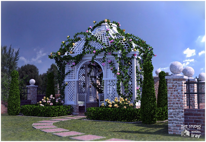 Rose Arbor for Poser and DS