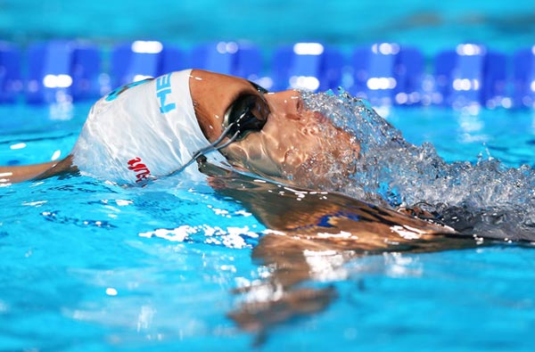 Дарина Зевина – четвертая в плавании на 200 м на спине на этапе КМ в Эйндховене