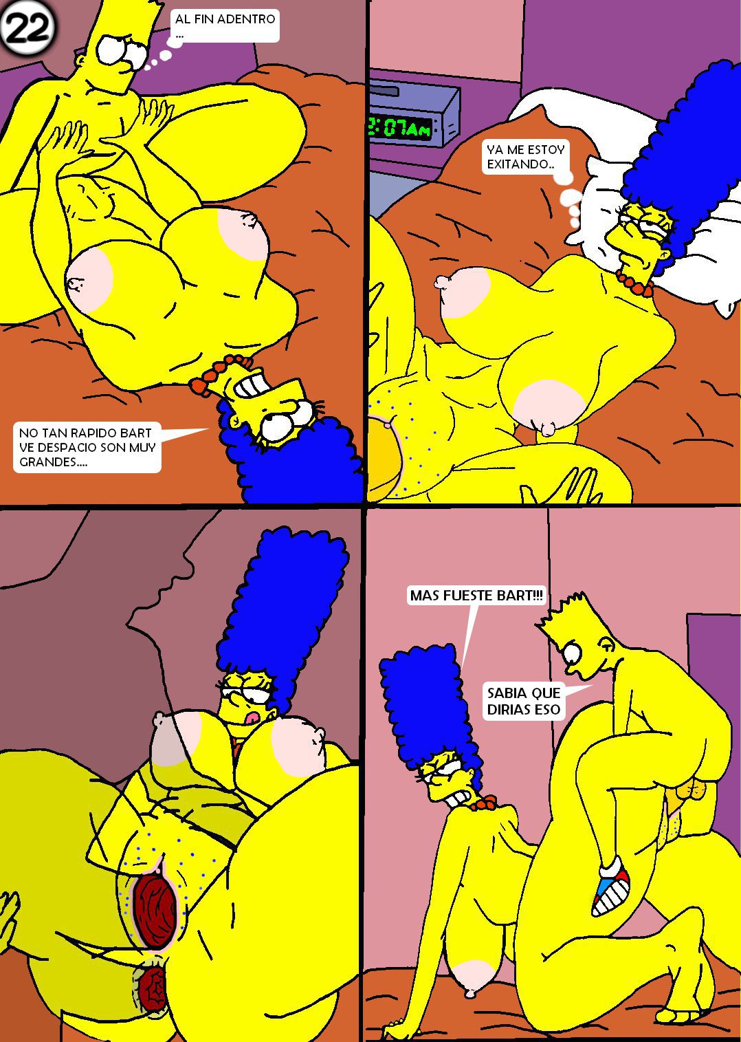 Simpson porno fumetti Bart e Marge