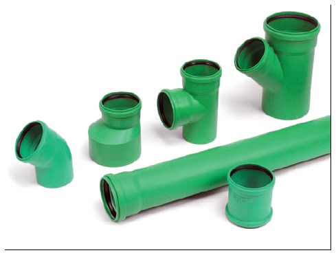 Зеленый цвет - для дренажных систем