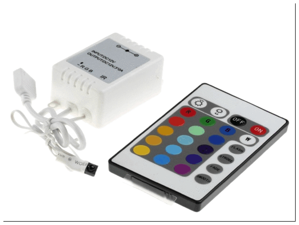 Контроллер светодиодной RGB (цветной) ленты с пультом управления