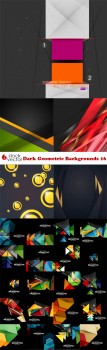 Vectors - Dark Geometric Backgrounds 16