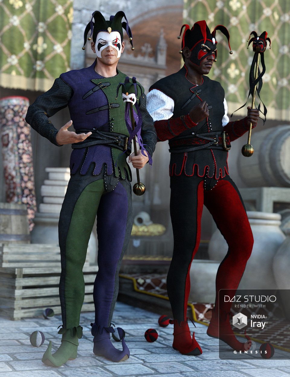 The Shadow Jester Outfit Textures