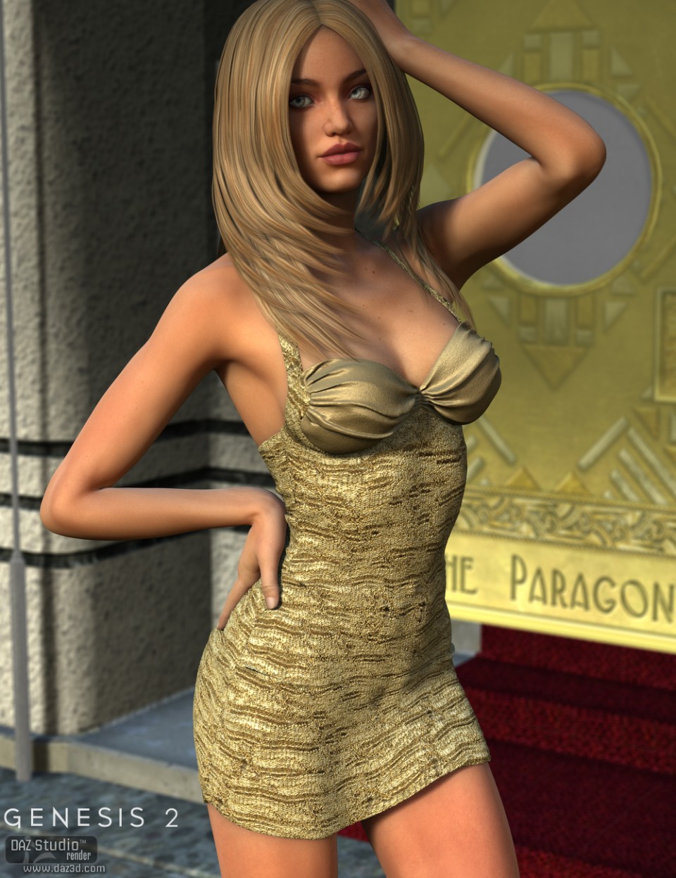 Cosmo Dress for Genesis 2 Female(s)