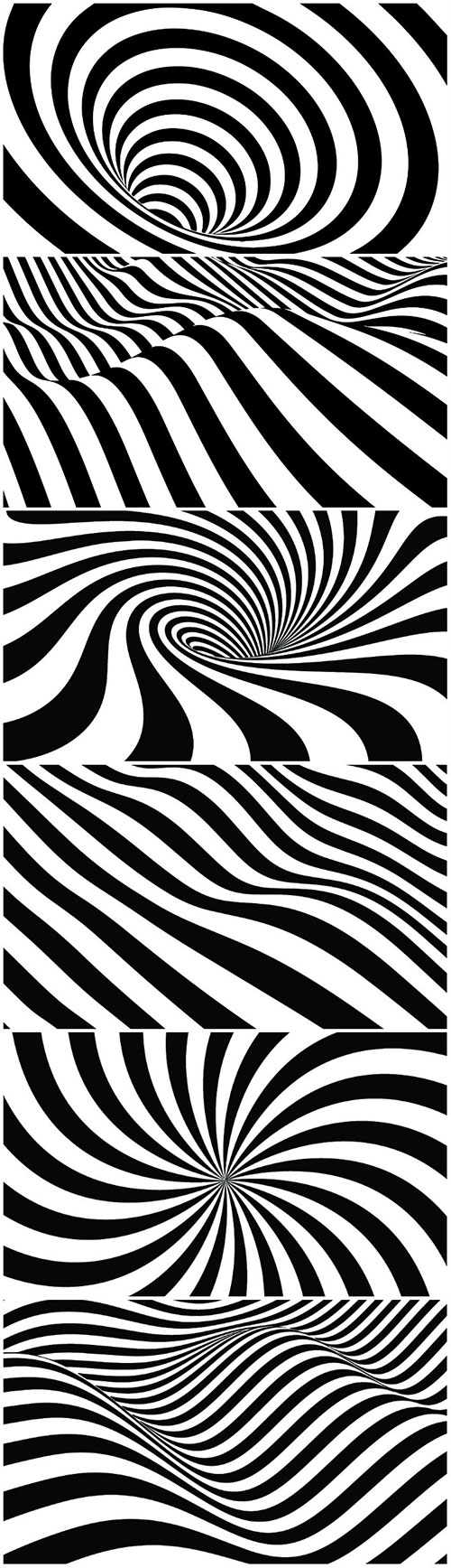 Black and white 3d vector lines background
